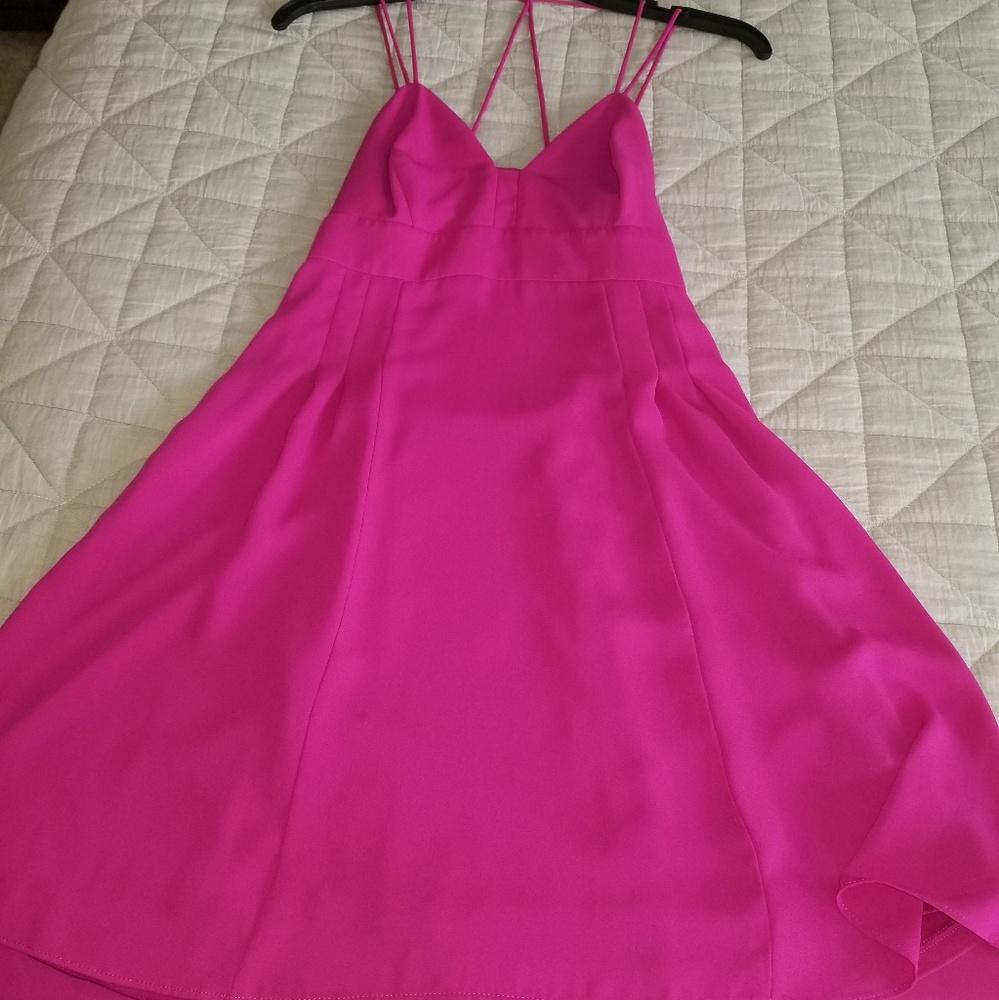 Hot pink Express dress